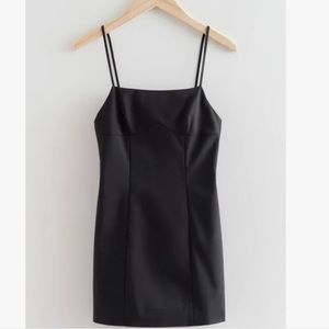 & Other Stories Black Mini Dress